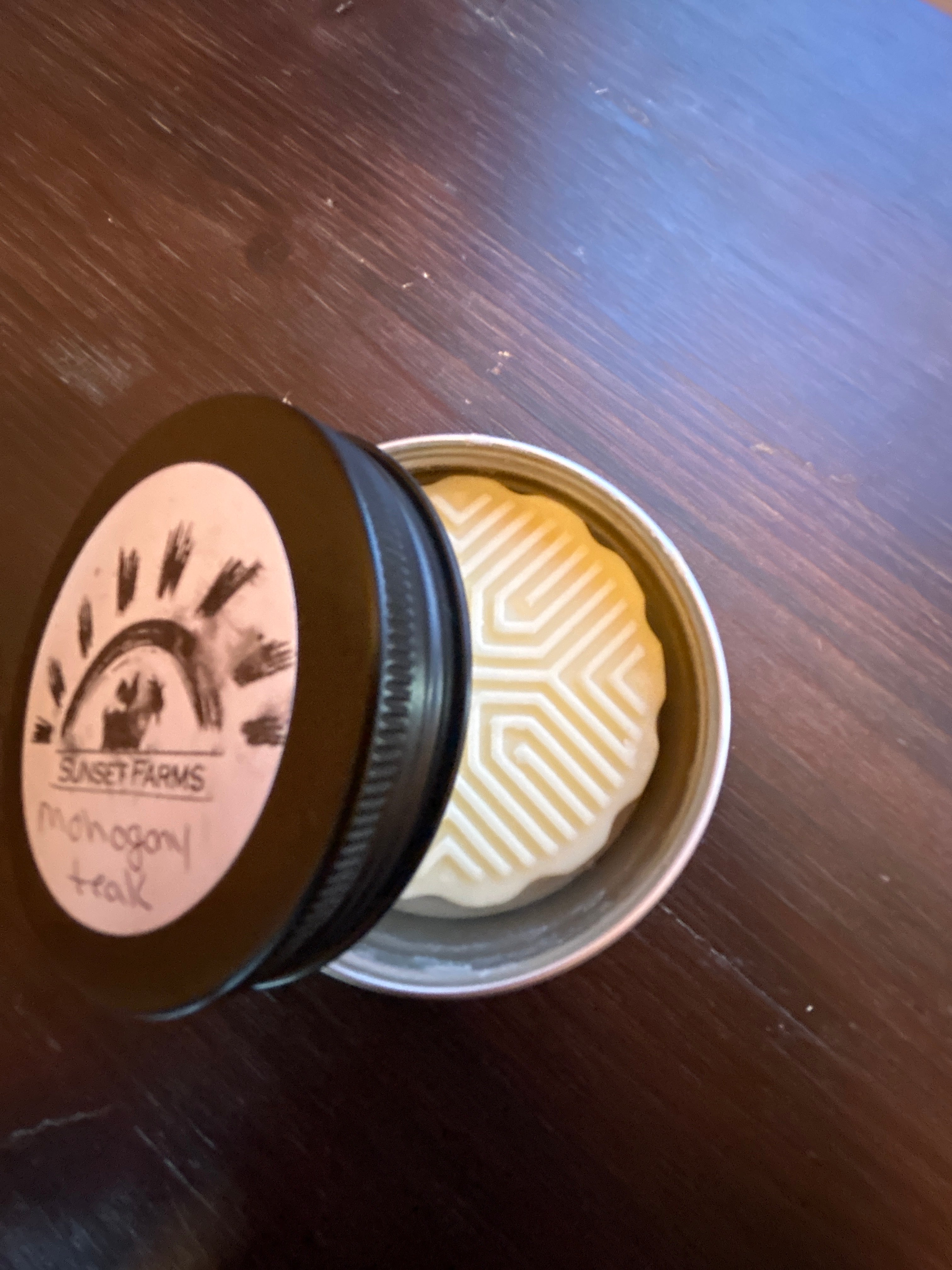 Solid Lotion Bar - Mohagany Teakwood Scent