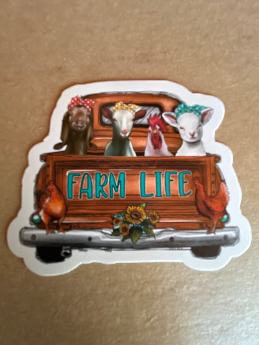 Farm Life Truck Sticker