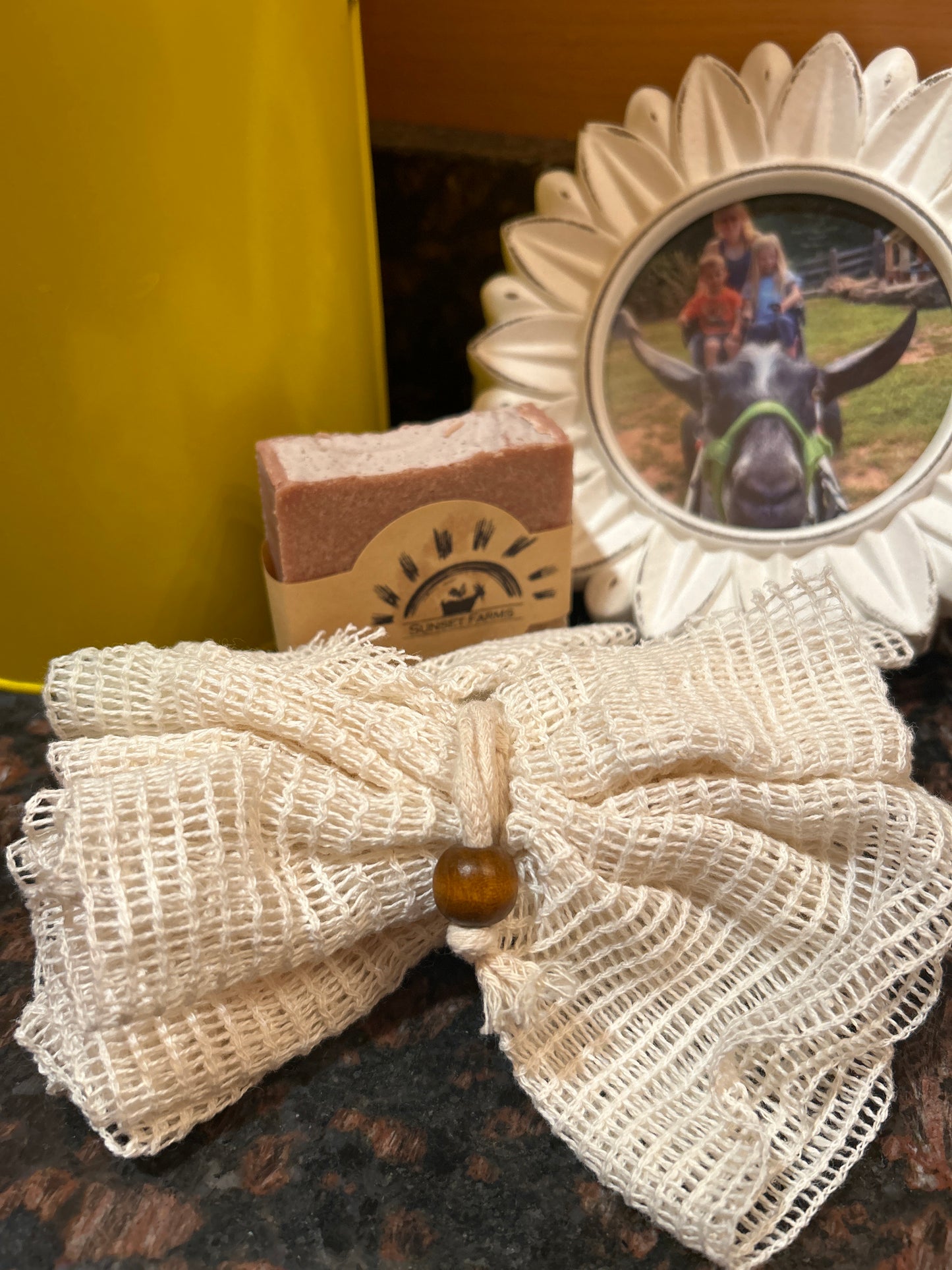 Natural Ramie Bath Pouf